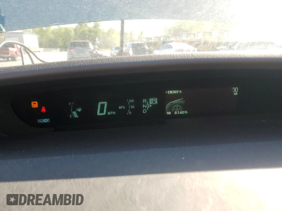 2012 Toyota Prius One with VIN JTDKN3DU3C1538215, listed as a Copart auction lot 51910425 with 81,409 mi miles and Salvage Title. Bid and sale history available at carsss.com. Image 9.