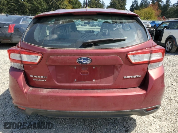 2019 Subaru Impreza с VIN 4S3GTAB67K3700001, выставлен на аукционе Copart как лот 55342785 с пробегом 38 133 миль миль и Списание • Salvage title. История ставок и продаж доступна на DreamBid. Изображение 6.