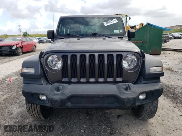 2020 Jeep Wrangler Sport with VIN 1C4GJXAG7LW274054, listed as a Copart auction lot 59922124 with 39,652 mi miles and Salvage title. Bid and sale history available at DreamBid. Image 5.