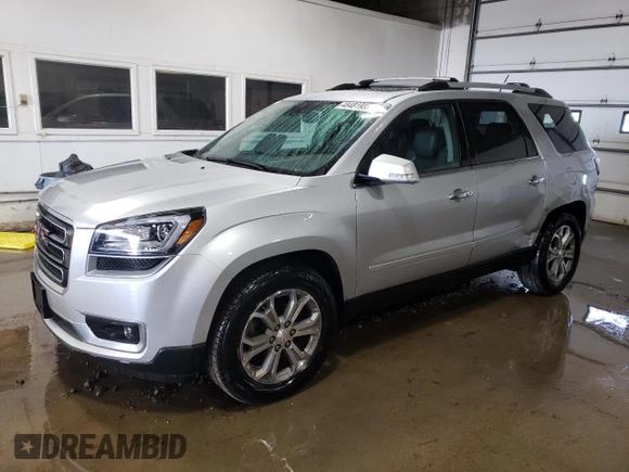 2015 GMC Acadia SLT with VIN 1GKKVRKD8FJ356444, listed as a Copart auction lot 48481985 with 137,940 mi miles and Salvage Title. Bid and sale history available at carsss.com. Image 1.