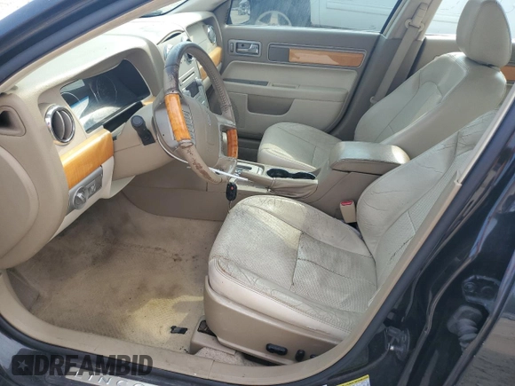 2009 Lincoln MKZ with VIN 3LNHM26T19R635810, listed as a Copart auction lot 58265475 with 192,707 mi miles and Clean title. Bid and sale history available at DreamBid. Image 7.