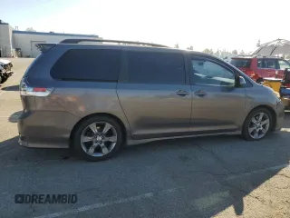 2012 Toyota Sienna SE with VIN 5TDXK3DC5CS226793, listed as a Copart auction lot 46848205 with 135,291 mi miles and Salvage title. Bid and sale history available at DreamBid. Image 3.