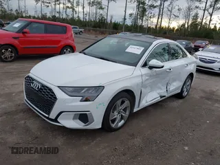 2022 Audi A3 Premium with VIN WAUAUDGY2NA033799, listed as a IAAI auction lot 41347881 with 46,067 mi miles. Bid and sale history available at carsss.com. Image 2.