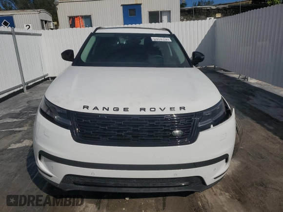 2024 Land Rover Range Rover Velar S with VIN SALYJ2EX7RA385641, listed as a Copart auction lot 46989685 with 23,076 mi miles and Non Repairable. Bid and sale history available at DreamBid. Image 5.
