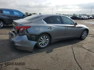 2014 Infiniti Q50 Premium with VIN JN1BV7AP3EM691249, listed as a Copart auction lot 59920285 with 168,208 mi miles and Salvage title. Bid and sale history available at DreamBid. Image 3.