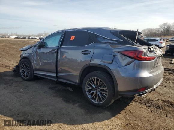 2021 Lexus RX 350 F Sport with VIN 2T2SZMDAXMC260051, listed as a Copart auction lot 47360605 with Not provided miles and Salvage title. Bid and sale history available at DreamBid. Image 2.