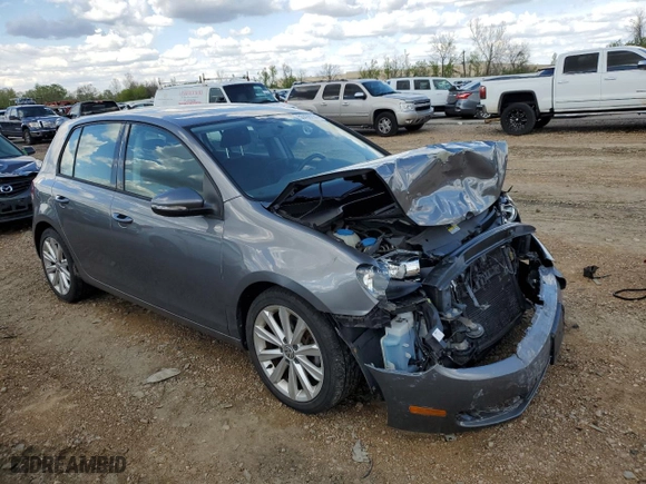 2013 Volkswagen Golf TDI w/Sunroof & Nav with VIN WVWNM7AJ0DW125559, listed as a Copart auction lot 50438254 with 73,133 mi miles and Salvage Title. Bid and sale history available at carsss.com. Image 4.