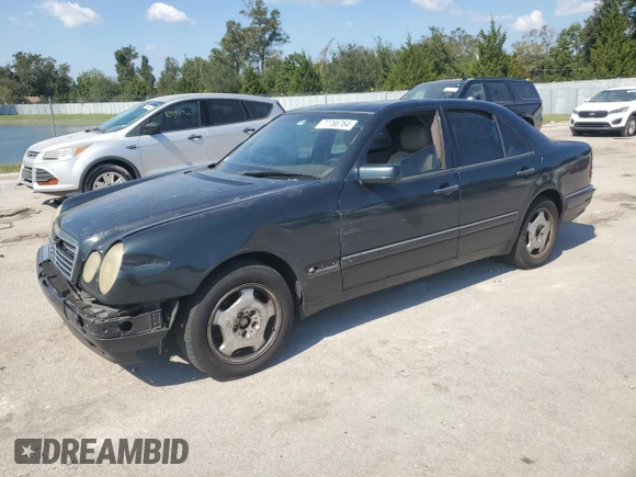 1997 Mercedes-Benz E-Class with VIN WDBJF72F1VA281996, listed as a Copart auction lot 81873634 with 207,175 mi miles and Non Repairable. Bid and sale history available at carsss.com. Image 1.