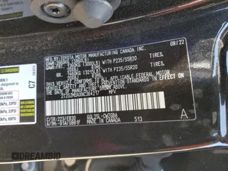 2022 Lexus RX 350 F Sport с VIN 2T2SZMDAXNC364217, выставлен на аукционе Copart как лот 53123325 с пробегом 23 158 миль миль и Списание • Salvage title. История ставок и продаж доступна на DreamBid. Изображение 12.