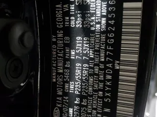2015 Kia Sorento SX Limited with VIN 5XYKWDA77FG624536, listed as a Copart auction lot 89383385 with 87,305 mi miles and Salvage Title. Bid and sale history available at carsss.com. Image 15.