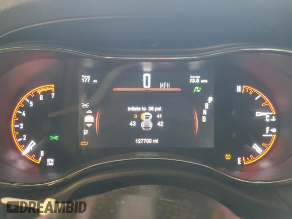 2020 Dodge Durango R/T z VIN 1C4SDJCT9LC253331, wystawiony jako Copart lot #59465445 z przebiegiem 127 700 mil mil oraz Szkoda całkowita • Salvage title. Historia ofert i sprzedaży dostępna na DreamBid. Obrazek 9.