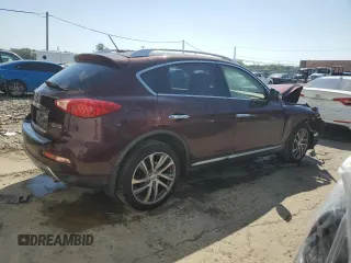 2017 Infiniti QX50 with VIN JN1BJ0RR6HM411188, listed as a Copart auction lot 62500415 with 21,534 mi miles and Salvage title. Bid and sale history available at DreamBid. Image 3.