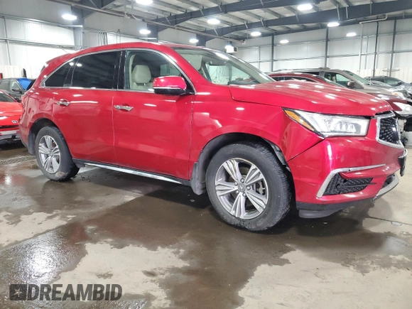 2019 Acura MDX with VIN 5J8YD4H39KL030629, listed as a Copart auction lot 42009135 with 82,776 mi miles and Salvage Title. Bid and sale history available at carsss.com. Image 4.