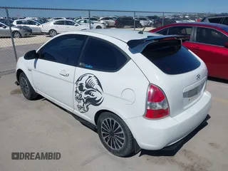 2007 Hyundai Accent GS with VIN KMHCM36C47U050161, listed as a IAAI auction lot 41762927 with 111,684 mi miles. Bid and sale history available at carsss.com. Image 3.