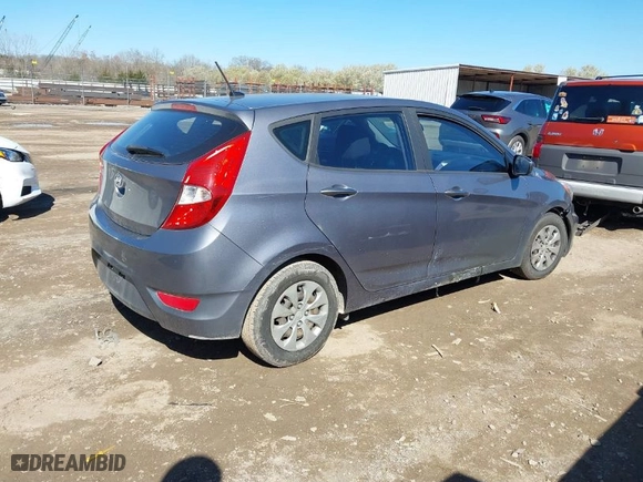 2017 Hyundai Accent SE with VIN KMHCT5AE0HU320057, listed as a IAAI auction lot 41851412 with 159,584 mi miles. Bid and sale history available at carsss.com. Image 4.