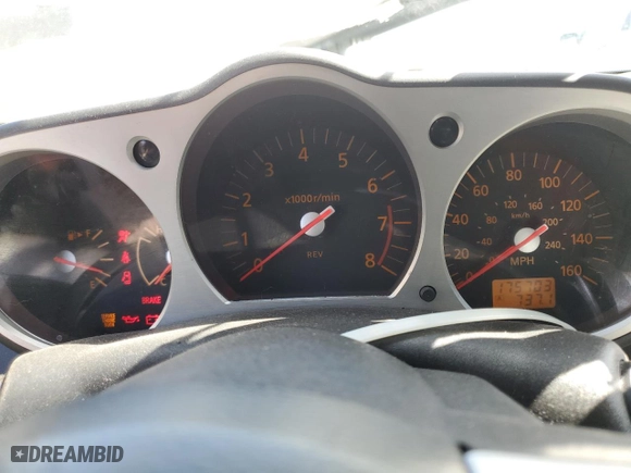 2003 Nissan 350Z Enthusiast with VIN JN1AZ34D63T117662, listed as a Copart auction lot 49800115 with 175,703 mi miles and Salvage Title. Bid and sale history available at carsss.com. Image 9.