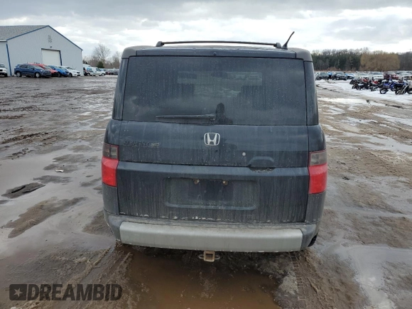2004 Honda Element EX with VIN 5J6YH27604L003576, listed as a Copart auction lot 43266115 with 175,838 mi miles and Salvage Title. Bid and sale history available at DreamBid. Image 6.