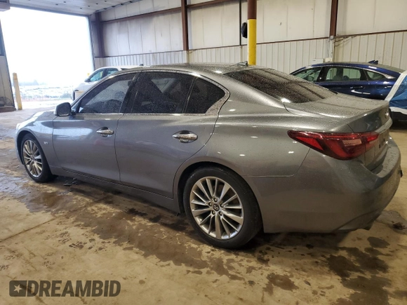 2019 Infiniti Q50 Luxe with VIN JN1EV7AP4KM519630, listed as a Copart auction lot 51926895 with 92,947 mi miles and Salvage title. Bid and sale history available at DreamBid. Image 2.