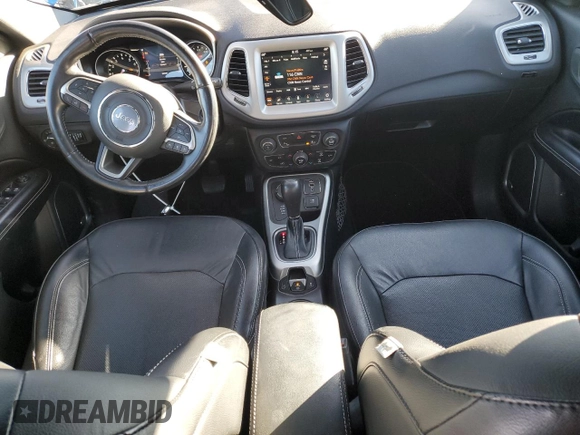 2021 Jeep Compass 80th Anniversary with VIN 3C4NJDEB0MT539277, listed as a Copart auction lot 83716994 with 55,728 mi miles and Salvage title. Bid and sale history available at DreamBid. Image 8.