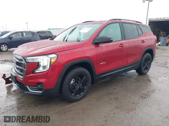 2024 GMC Terrain AT4 with VIN 3GKALYEG1RL386030, listed as a IAAI auction lot 41617586 with 9,658 mi miles and . Bid and sale history available at carsss.com. Image 2.