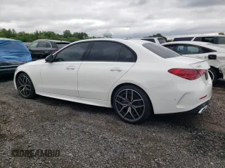2024 Mercedes-Benz C 300 with VIN W1KAF4HBXRR186127, listed as a Copart auction lot 58901705 with 6,697 mi miles and Salvage title. Bid and sale history available at DreamBid. Image 2.