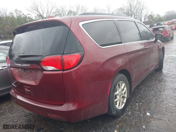 2020 Chrysler Voyager LXI with VIN 2C4RC1DG1LR260557, listed as a IAAI auction lot 41767908 with NaN miles. Bid and sale history available at carsss.com. Image 4.