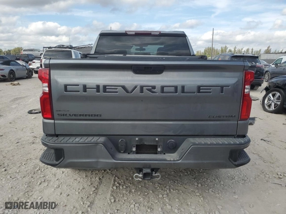 2021 Chevrolet Silverado 1500 Custom with VIN 3GCPWBEK6MG330116, listed as a Copart auction lot 45514395 with 93,594 mi miles and Non Repairable. Bid and sale history available at carsss.com. Image 6.