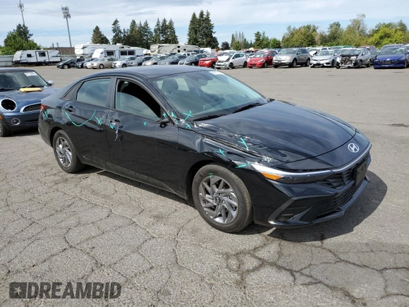 2024 Hyundai Elantra SEL with VIN KMHLM4DG9RU764382, listed as a Copart auction lot 68087884 with 365 mi miles and Salvage Title. Bid and sale history available at carsss.com. Image 4.