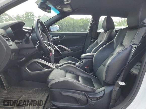 2016 Hyundai Veloster Turbo with VIN KMHTC6AE8GU279083, listed as a Copart auction lot 60443225 with 103,382 mi miles and Salvage title. Bid and sale history available at DreamBid. Image 7.