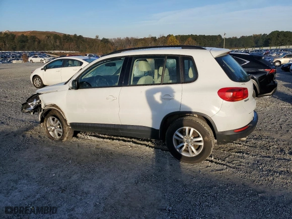 2016 Volkswagen Tiguan R-Line with VIN WVGAV7AX2GW603495, listed as a Copart auction lot 80731264 with 55,660 mi miles and Salvage Title. Bid and sale history available at carsss.com. Image 2.