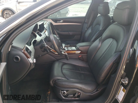 2013 Audi A8 3.0L with VIN WAUAGAFDXDN032766, listed as a Copart auction lot 84275944 with 127,388 mi miles and Salvage title. Bid and sale history available at DreamBid. Image 7.