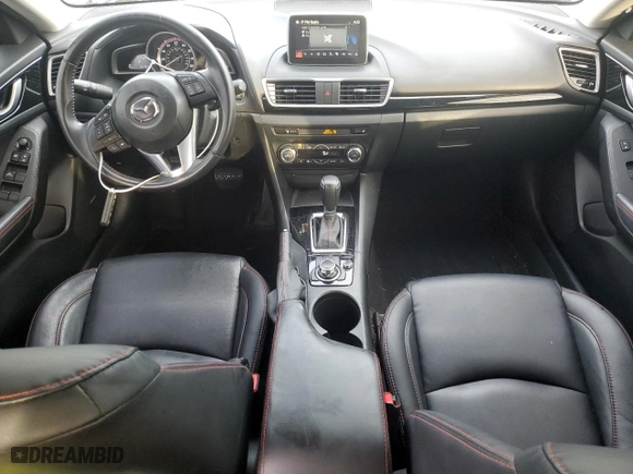 2015 Mazda Mazda3 i Grand Touring with VIN JM1BM1W75F1229123, listed as a Copart auction lot 76826944 with NaN miles and Salvage Title. Bid and sale history available at carsss.com. Image 8.