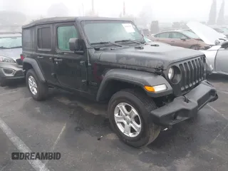 2022 Jeep Wrangler Unlimited Sport with VIN 1C4HJXDG1NW251565, listed as a IAAI auction lot 41163076 with 24,877 mi miles and . Bid and sale history available at DreamBid. Image 1.