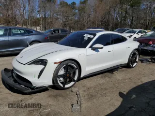 2022 Porsche Taycan 4S with VIN WP0AB2Y12NSA44345, listed as a Copart auction lot 45383275 with 24,564 mi miles and Salvage Title. Bid and sale history available at DreamBid. Image 1.