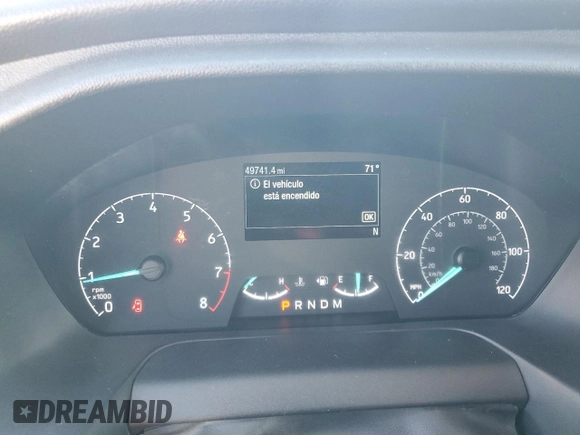 2021 Ford Transit with VIN 1FDVU4X81MKA23662, listed as a Copart auction lot 42315755 with 49,741 mi miles and Clean Title. Bid and sale history available at DreamBid. Image 9.