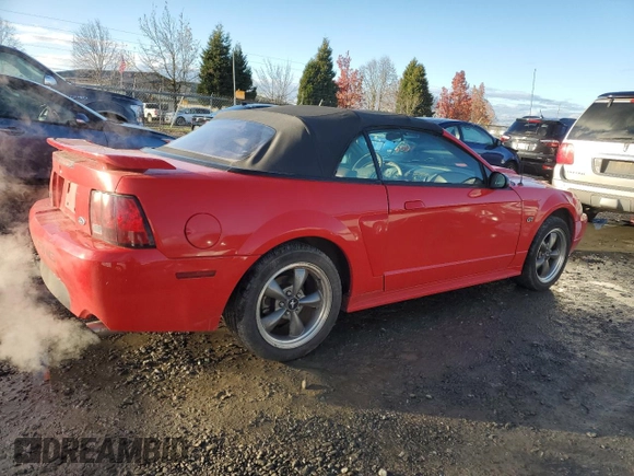 2003 Ford Mustang GT Deluxe with VIN 1FAFP45X93F352648, listed as a Copart auction lot 81508964 with 167,950 mi miles and Salvage Title. Bid and sale history available at carsss.com. Image 3.
