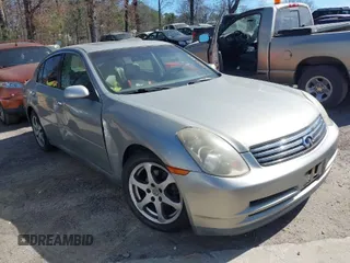2003 Infiniti G35 with VIN JNKCV51E33M002939, listed as a IAAI auction lot 41715451 with 250,181 mi miles and . Bid and sale history available at DreamBid. Image 1.