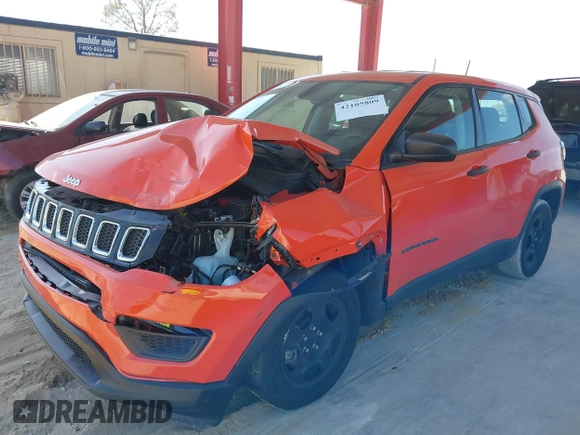 2021 Jeep Compass Sport с VIN 3C4NJCAB9MT505256, выставлен на аукционе IAAI как лот 42105809 с пробегом 48 376 миль миль и . История ставок и продаж доступна на DreamBid. Изображение 17.
