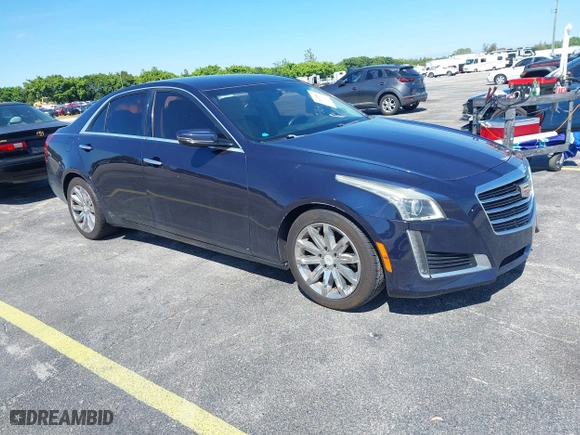 2016 Cadillac CTS Sedan RWD with VIN 1G6AP5SX8G0119984, listed as a IAAI auction lot 41679567 with 98,592 mi miles. Bid and sale history available at carsss.com. Image 1.