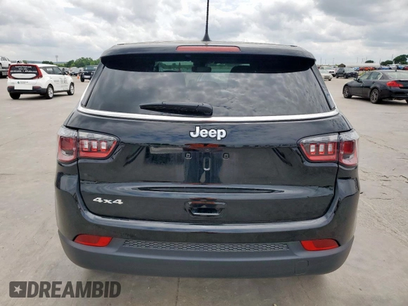 2025 Jeep Compass Sport with VIN 3C4NJDAN0ST515350, listed as a Copart auction lot 55109645 with 10,091 mi miles and Salvage title. Bid and sale history available at DreamBid. Image 6.