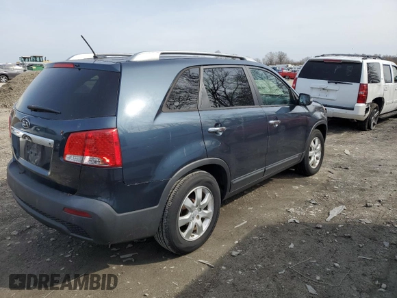2011 Kia Sorento LX with VIN 5XYKT3A19BG100376, listed as a Copart auction lot 51513125 with 194,705 mi miles and Clean Title. Bid and sale history available at DreamBid. Image 3.