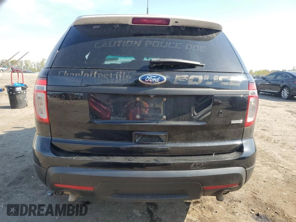 2015 Ford Utility Police Interceptor with VIN 1FM5K8AR9FGB26168, listed as a Copart auction lot 53638725 with 146,251 mi miles and Salvage Title. Bid and sale history available at carsss.com. Image 6.