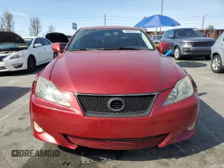 2006 Lexus IS 250 Manual with VIN JTHBK262665001042, listed as a Copart auction lot 49004915 with 162,157 mi miles and Salvage Title. Bid and sale history available at carsss.com. Image 5.