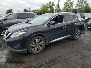 2015 Nissan Murano SL z VIN 5N1AZ2MH4FN282852, wystawiony jako Copart lot #57940755 z przebiegiem 127 582 mil mil oraz Szkoda całkowita • Salvage title. Historia ofert i sprzedaży dostępna na DreamBid. Obrazek 1.