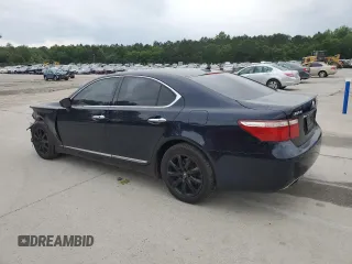 2007 Lexus LS 460 with VIN JTHBL46F975008533, listed as a Copart auction lot 55954265 with 182,192 mi miles and Salvage title. Bid and sale history available at DreamBid. Image 2.