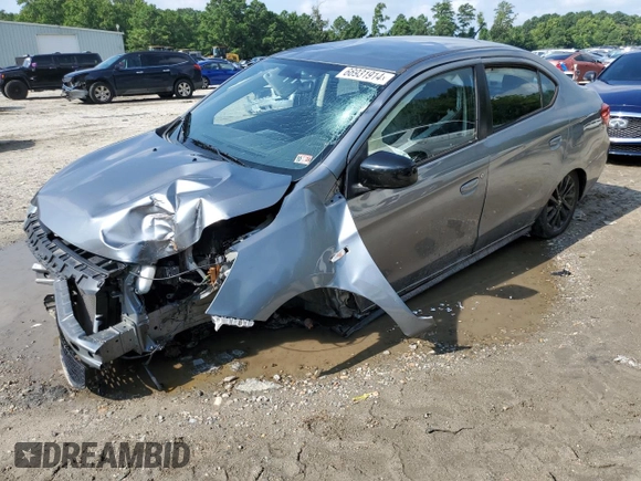 2020 Mitsubishi Mirage G4 SE with VIN ML32F4FJ4LHF00401, listed as a Copart auction lot 66931914 with 54,844 mi miles and Salvage Title. Bid and sale history available at carsss.com. Image 1.