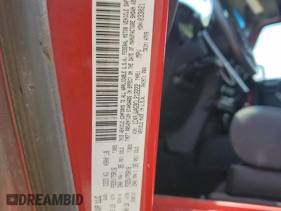2012 Jeep Wrangler Sport with VIN 1C4AJWAG9CL212222, listed as a Copart auction lot 61919275 with 183,729 mi miles and Clean title. Bid and sale history available at DreamBid. Image 13.