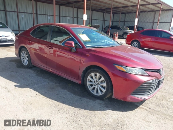 2019 Toyota Camry LE with VIN 4T1B11HK4KU725075, listed as a IAAI auction lot 41781275 with 156,856 mi miles and . Bid and sale history available at DreamBid. Image 1.