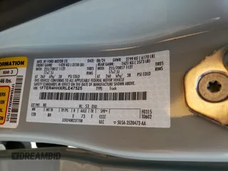 2024 Ford Ranger XLT with VIN 1FTER4HHXRLE47525, listed as a Copart auction lot 49102215 with 6,682 mi miles and Salvage Title. Bid and sale history available at DreamBid. Image 14.