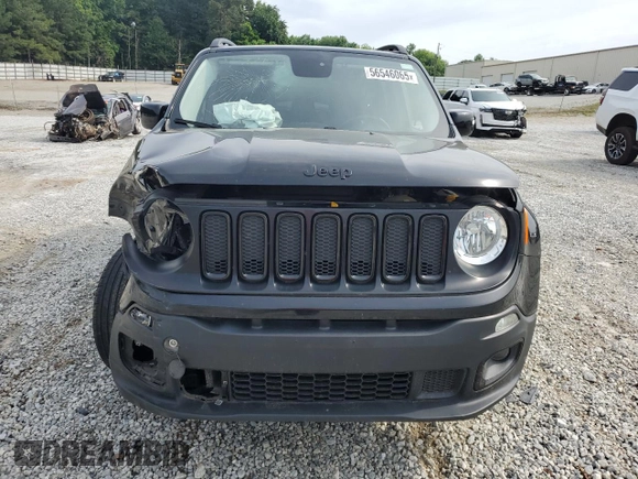 2017 Jeep Renegade Altitude with VIN ZACCJBBB9HPF02998, listed as a Copart auction lot 56546065 with 110,360 mi miles and Salvage title. Bid and sale history available at DreamBid. Image 5.